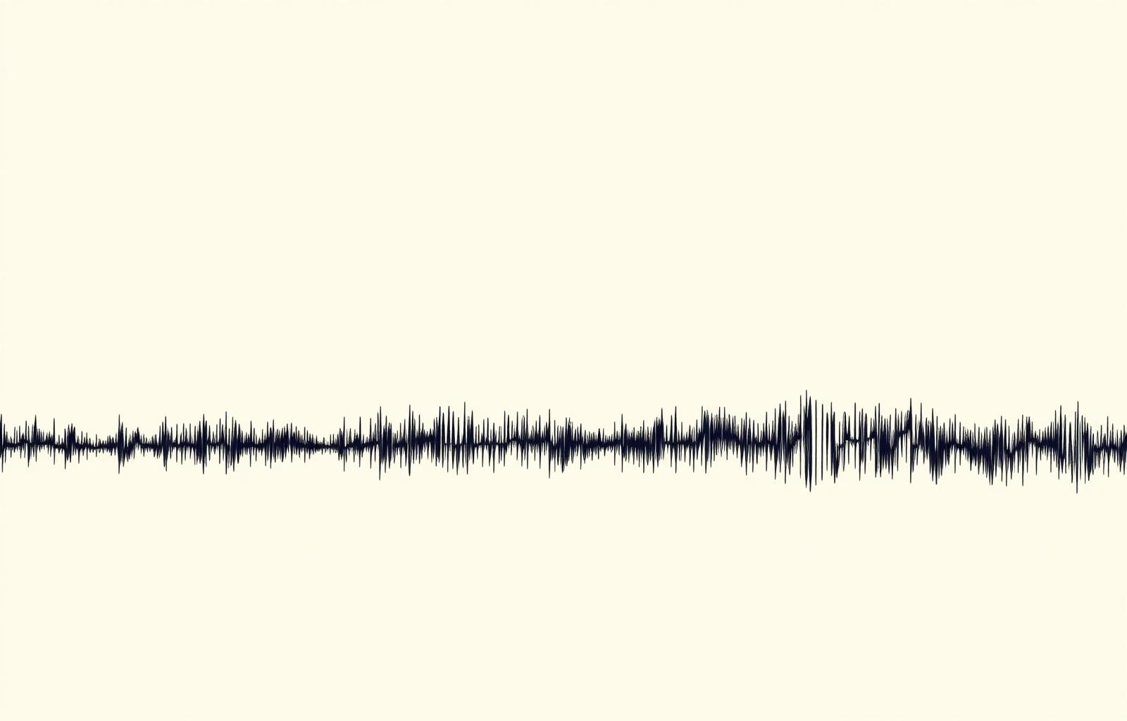 Audio waveform visualisation representing Test Interview's real-time voice AI